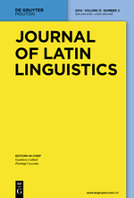 Journal Of Latin Linguistics