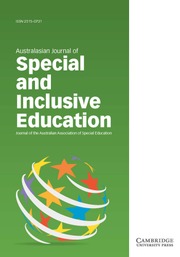 Australasian Journal Of Special And Inclusive Education